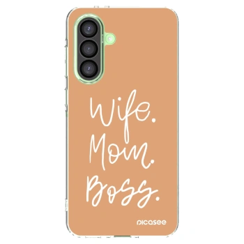 Picasee silikonowe przeźroczyste etui na Samsung Galaxy A26 5G A266B - Boss Mama