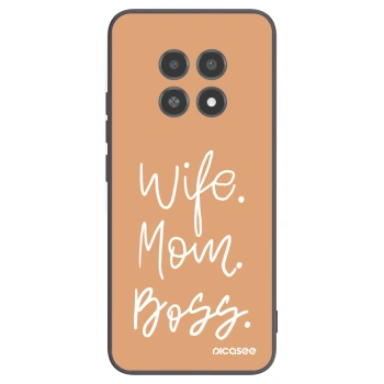 Picasee silikonowe czarne etui na Realme 12X - Boss Mama
