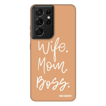 Picasee Fashion Case na Samsung Galaxy S21 Ultra 5G G998B - Boss Mama