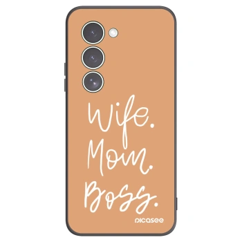 Picasee silikonowe czarne etui na Xiaomi Redmi 15 5G - Boss Mama