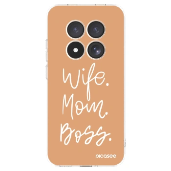 Picasee silikonowe przeźroczyste etui na Xiaomi Redmi Note 15 Pro 4G - Boss Mama
