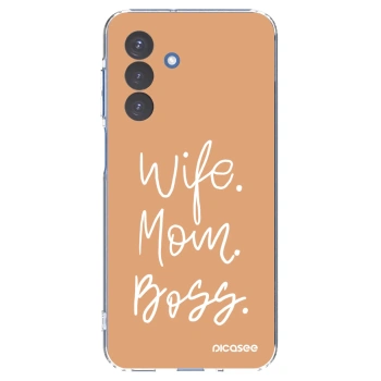 Picasee silikonowe przeźroczyste etui na Samsung Galaxy A17 5G - Boss Mama