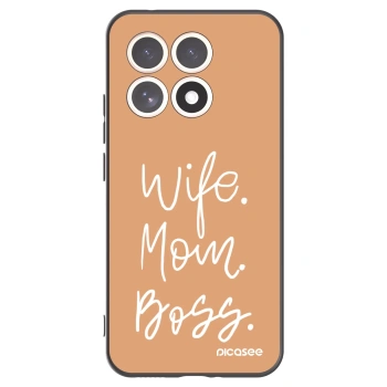 Picasee silikonowe czarne etui na Xiaomi 15T - Boss Mama