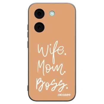Picasee silikonowe czarne etui na Xiaomi Poco X8 Pro - Boss Mama