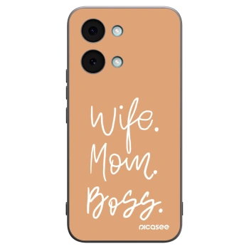 Picasee silikonowe czarne etui na Xiaomi Poco X8 Pro Max - Boss Mama