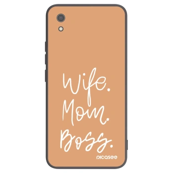 Picasee silikonowe czarne etui na Xiaomi Redmi 7A - Boss Mama