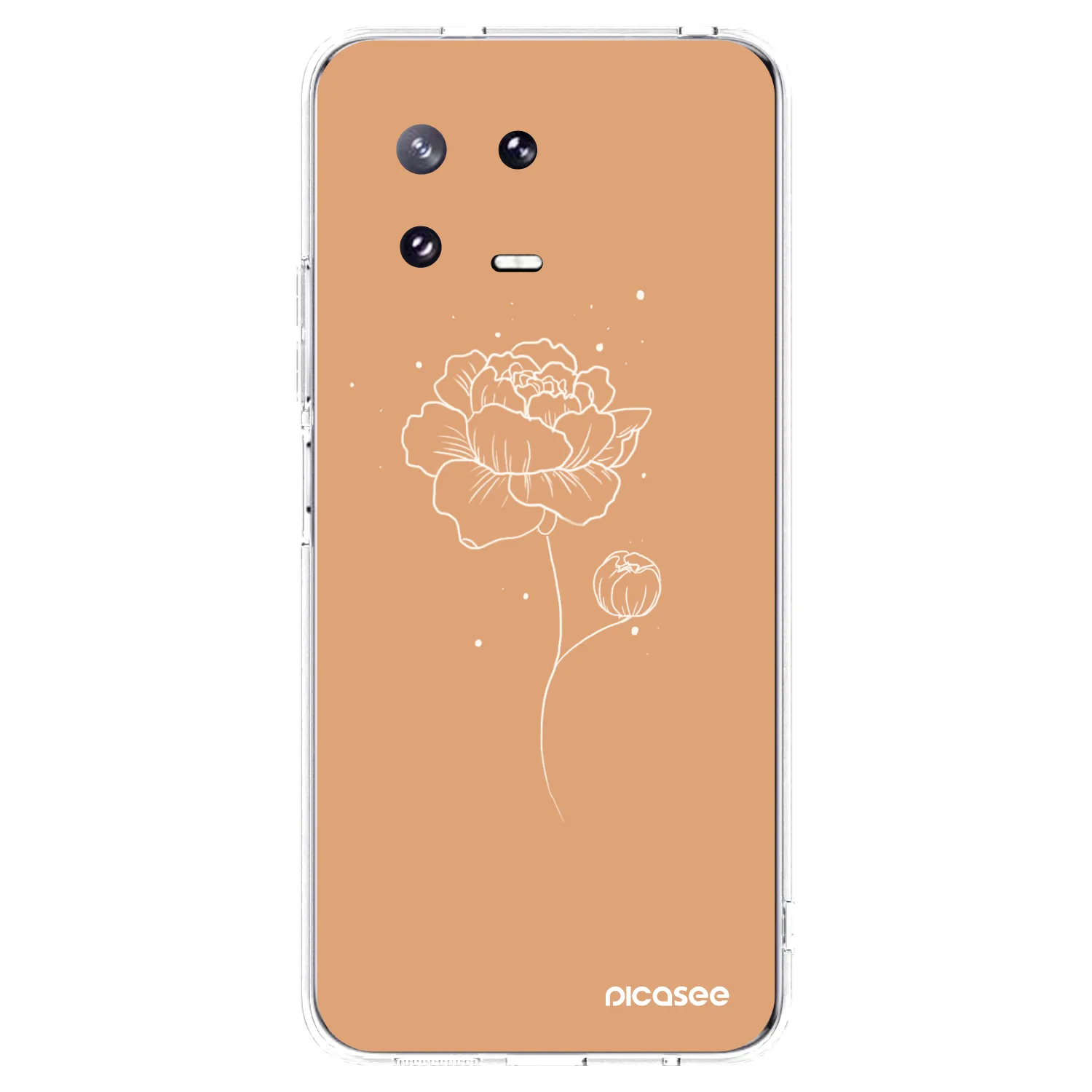 Picasee silikonowe przeźroczyste etui na Xiaomi 13 Pro - Peonies