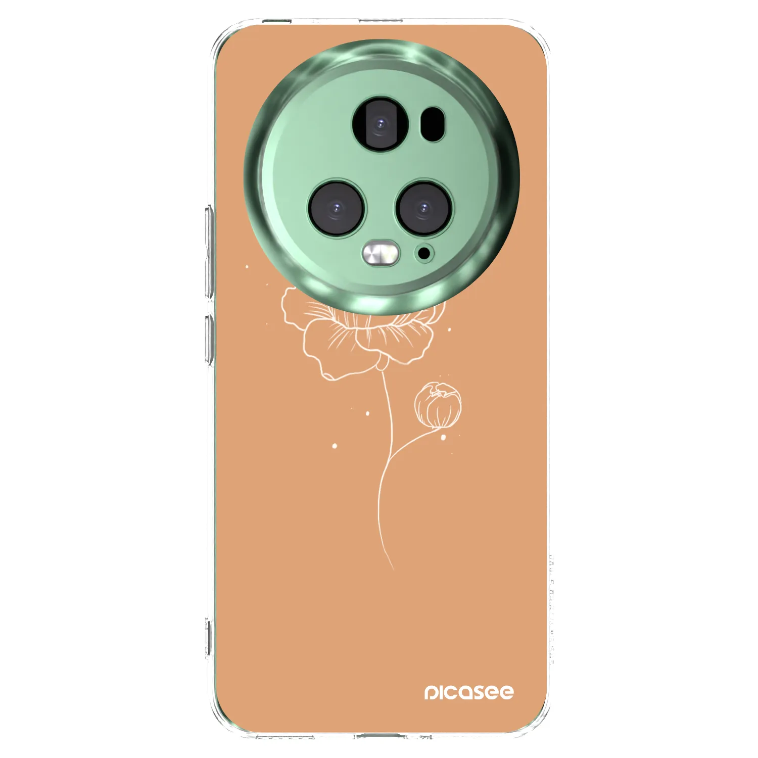 Picasee silikonowe przeźroczyste etui na Honor Magic5 Pro - Peonies