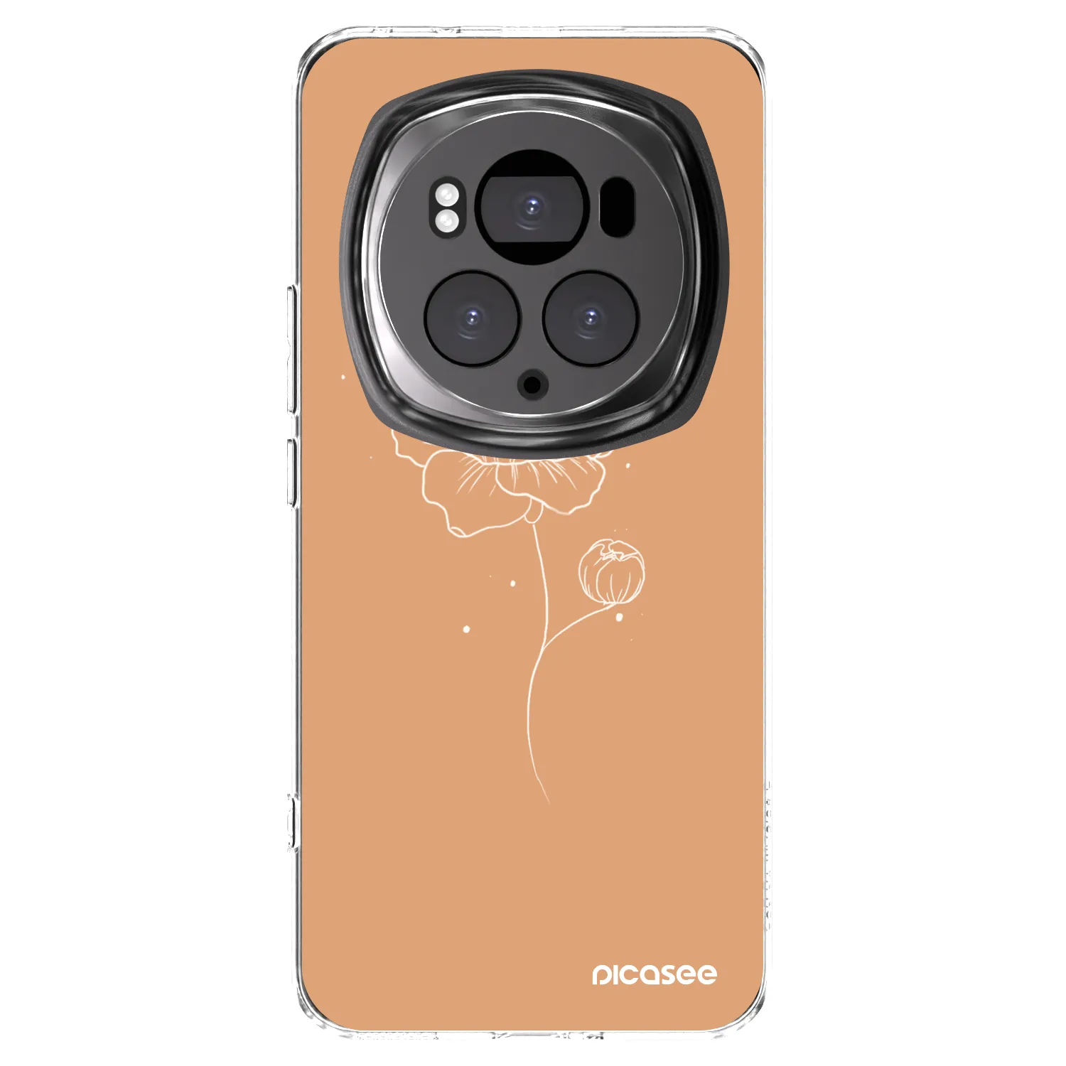 Picasee silikonowe przeźroczyste etui na Honor Magic6 Pro - Peonies