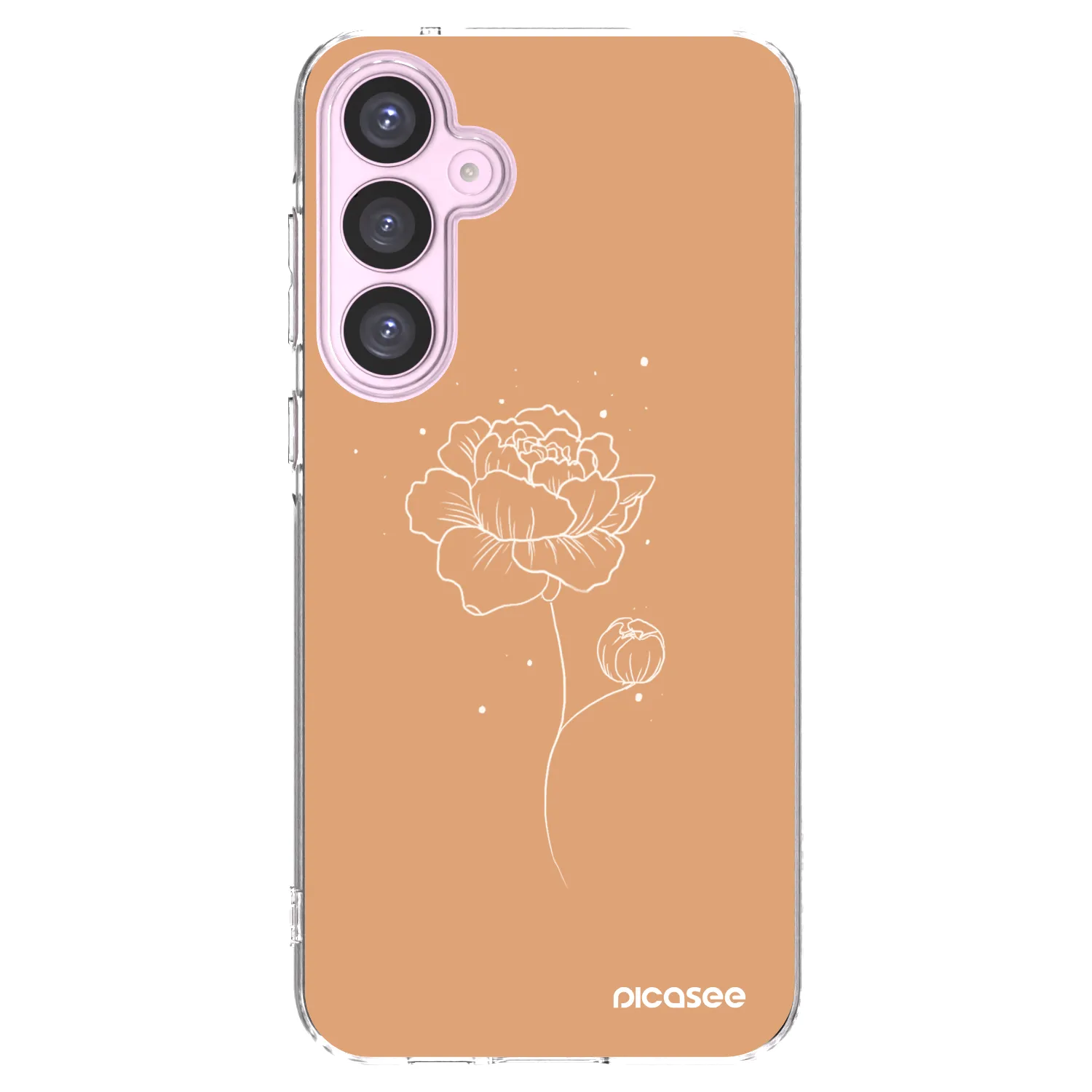Picasee silikonowe przeźroczyste etui na Samsung Galaxy A55 5G A556B - Peonies