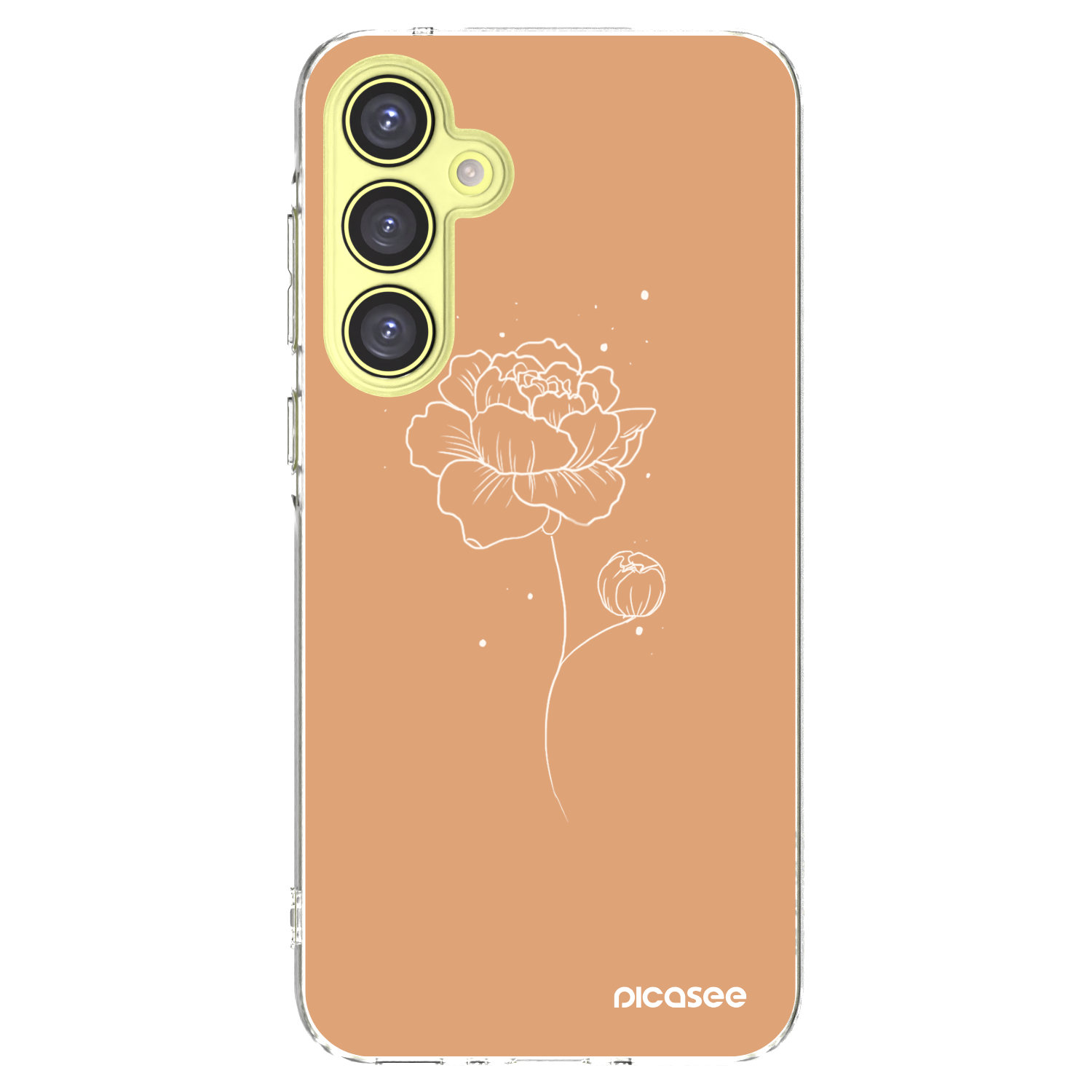 Picasee silikonowe przeźroczyste etui na Samsung Galaxy A35 5G A356B - Peonies