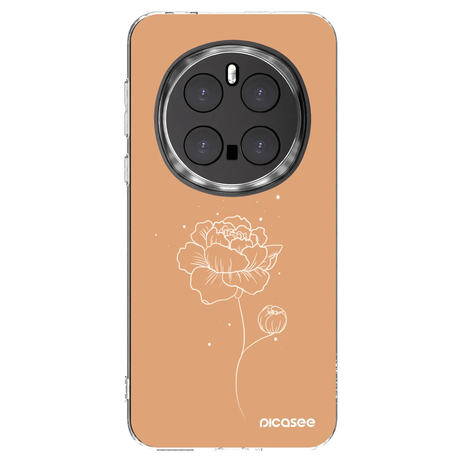 Picasee silikonowe przeźroczyste etui na Honor Magic7 Pro 5G - Peonies