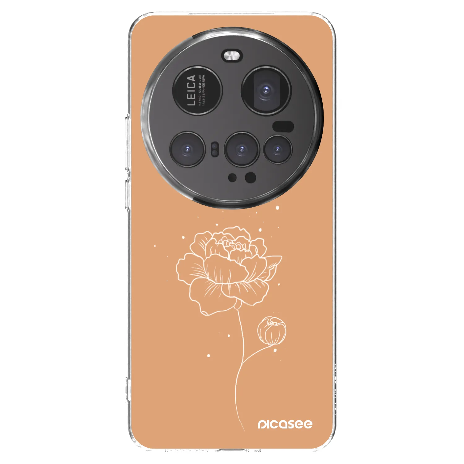 Picasee silikonowe przeźroczyste etui na Xiaomi 15 Ultra - Peonies