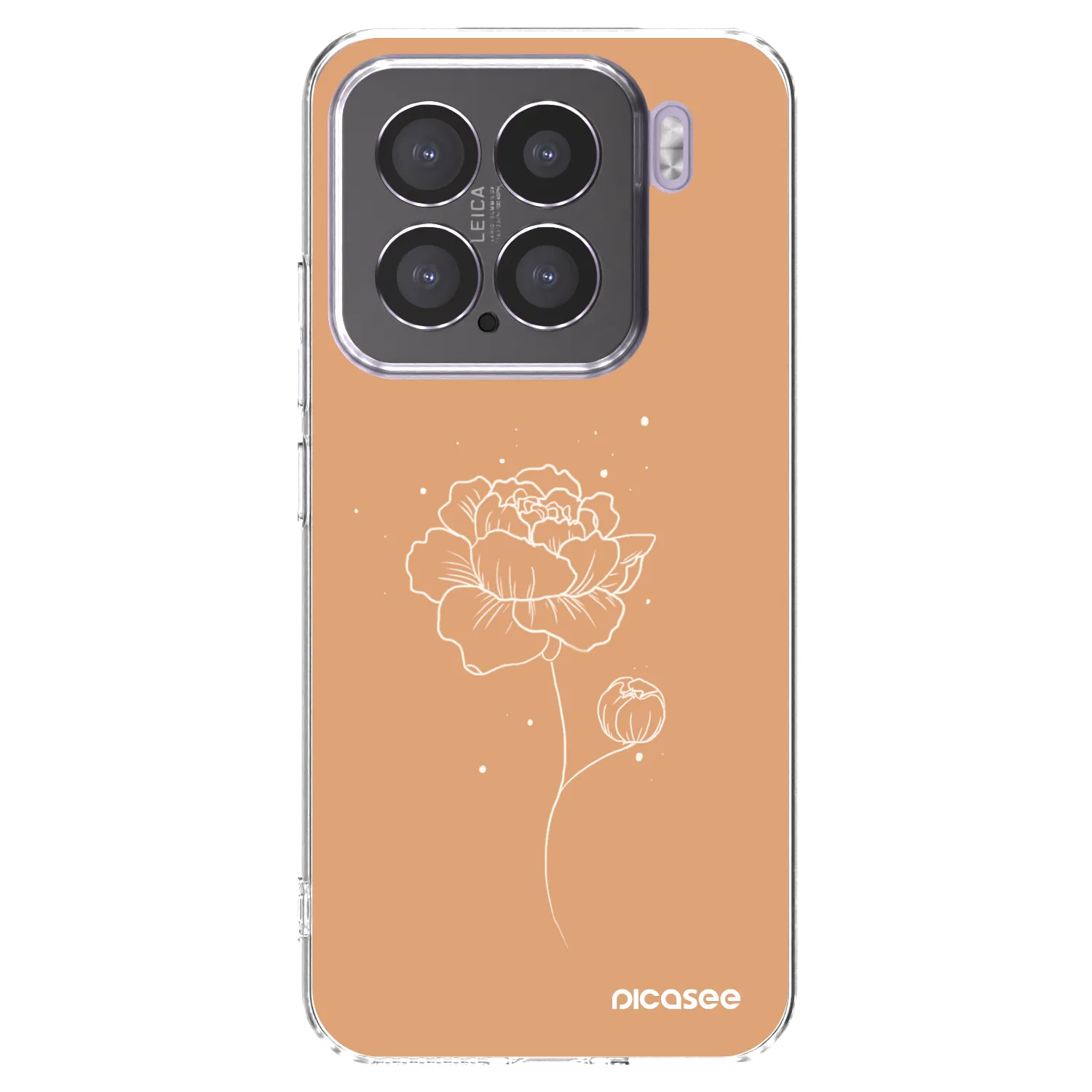 Picasee silikonowe przeźroczyste etui na Xiaomi 15 - Peonies