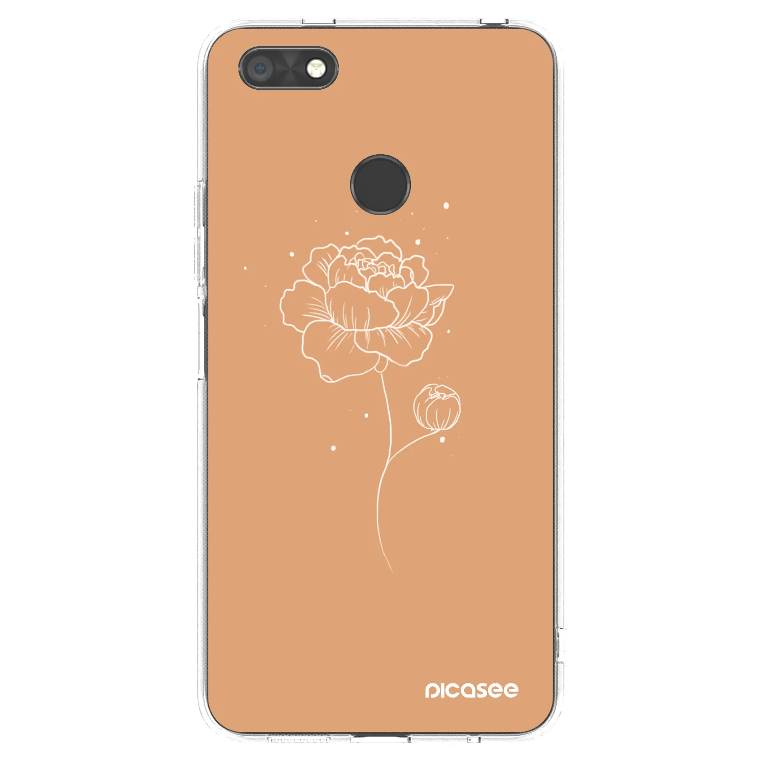 Picasee silikonowe przeźroczyste etui na Huawei P9 Lite Mini - Peonies