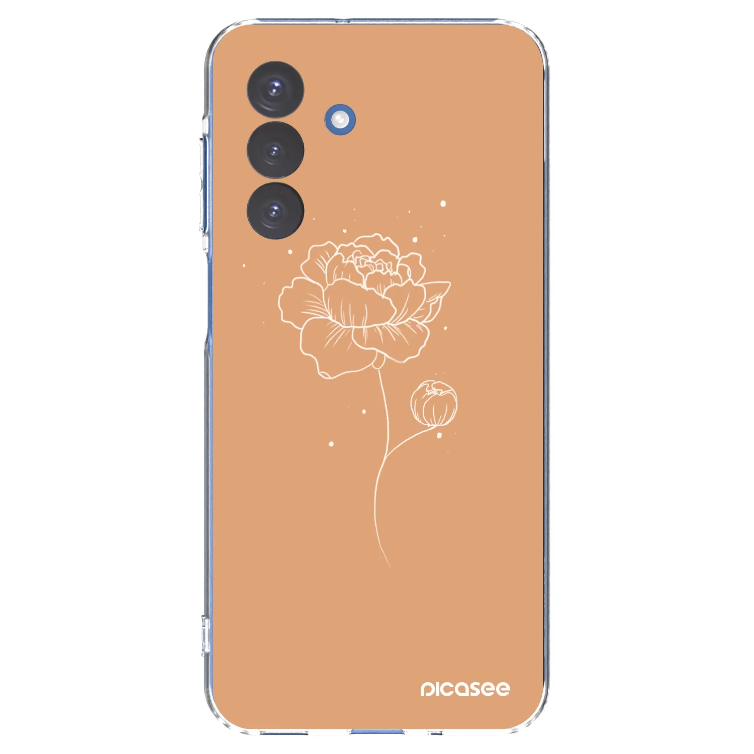 Picasee silikonowe przeźroczyste etui na Samsung Galaxy A17 5G - Peonies