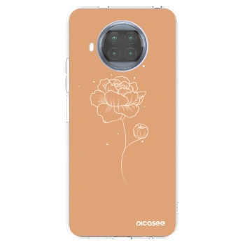 Picasee silikonowe przeźroczyste etui na Xiaomi Mi 10T Lite - Peonies