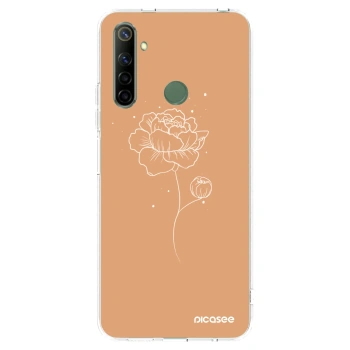 Picasee silikonowe przeźroczyste etui na Realme 6i - Peonies
