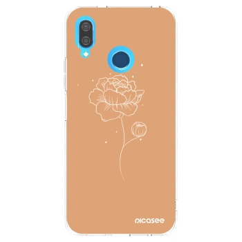 Picasee silikonowe przeźroczyste etui na Huawei P20 Lite - Peonies