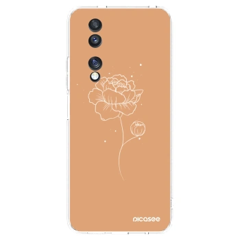 Picasee silikonowe przeźroczyste etui na Honor 70 - Peonies