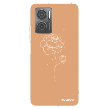Picasee silikonowe przeźroczyste etui na Xiaomi Redmi 10 5G - Peonies