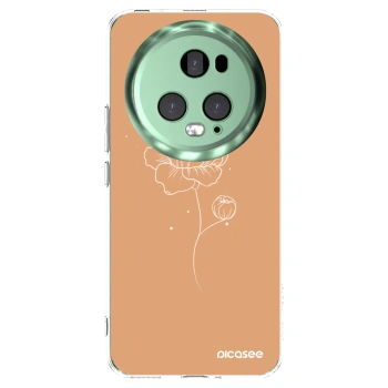 Picasee silikonowe przeźroczyste etui na Honor Magic5 Pro - Peonies