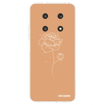 Picasee silikonowe przeźroczyste etui na Honor Magic4 Lite 5G - Peonies