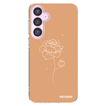 Picasee silikonowe przeźroczyste etui na Samsung Galaxy A55 5G A556B - Peonies