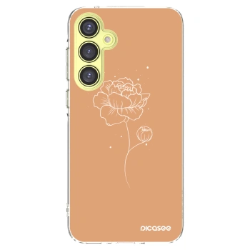Picasee silikonowe przeźroczyste etui na Samsung Galaxy A35 5G A356B - Peonies