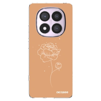 Picasee silikonowe przeźroczyste etui na Xiaomi Redmi Note 14 Pro 5G - Peonies