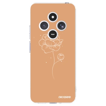 Picasee silikonowe przeźroczyste etui na Xiaomi Redmi 14C - Peonies