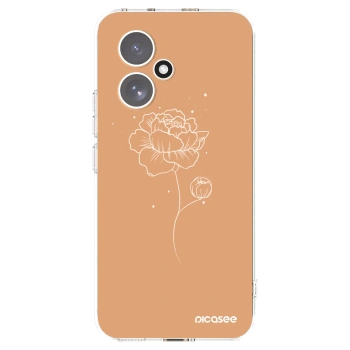 Picasee silikonowe przeźroczyste etui na Honor 400 5G - Peonies