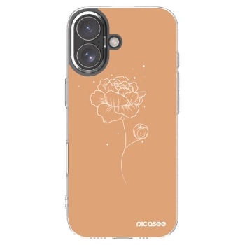 Picasee silikonowe przeźroczyste etui na Apple iPhone 17 - Peonies