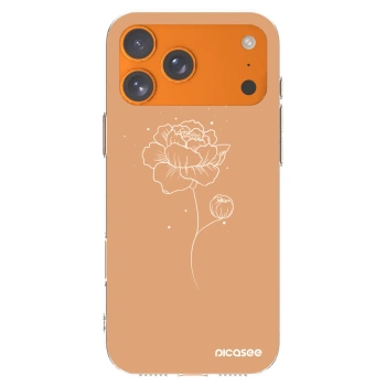 Picasee silikonowe przeźroczyste etui na Apple iPhone 17 Pro Max - Peonies