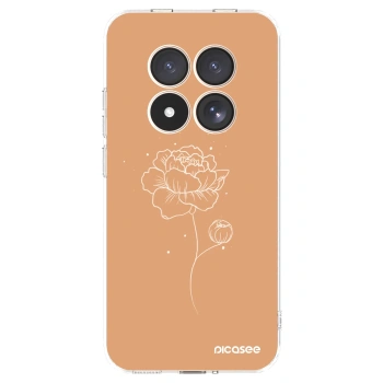 Picasee silikonowe przeźroczyste etui na Xiaomi Redmi Note 15 Pro 4G - Peonies