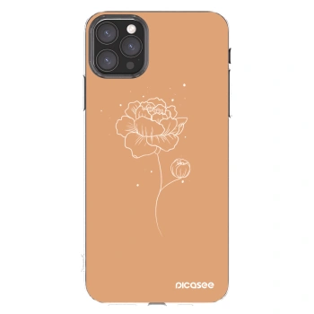 Picasee silikonowe przeźroczyste etui na Apple iPhone 11 Pro Max - Peonies