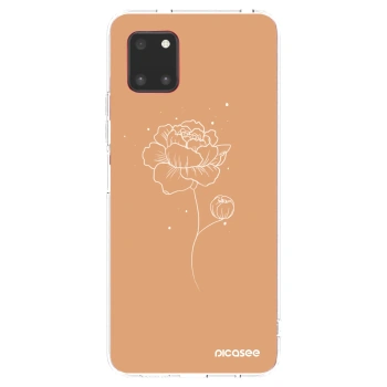 Picasee silikonowe przeźroczyste etui na Samsung Galaxy Note 10 Lite N770F - Peonies