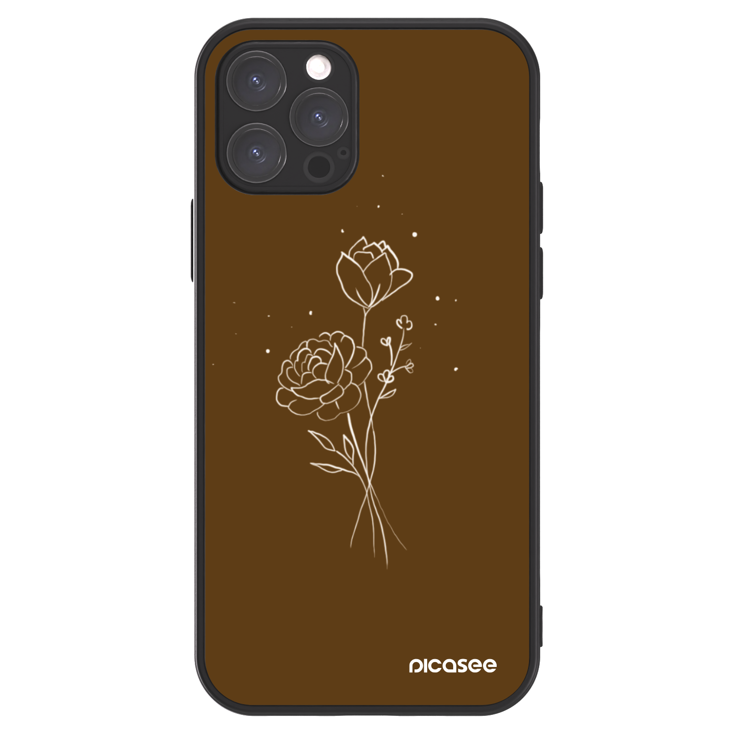 Picasee ULTIMATE CASE na Apple iPhone 12 Pro - Brown flowers