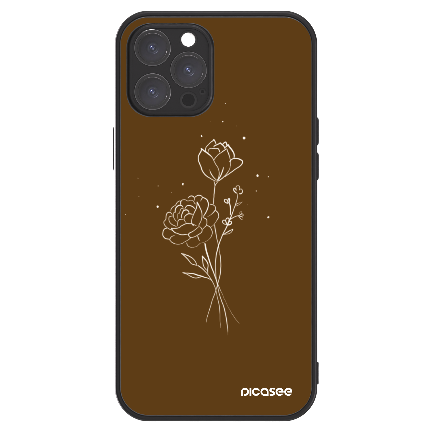 Picasee ULTIMATE CASE na Apple iPhone 12 Pro Max - Brown flowers