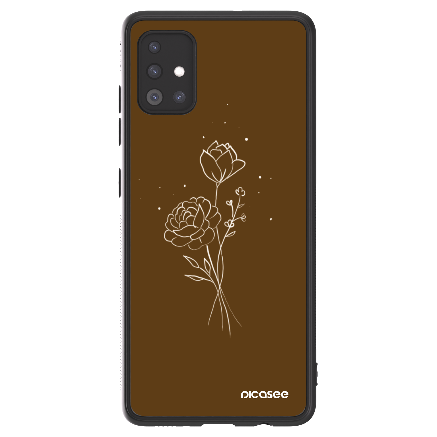 Picasee ULTIMATE CASE na Samsung Galaxy A51 A515F - Brown flowers