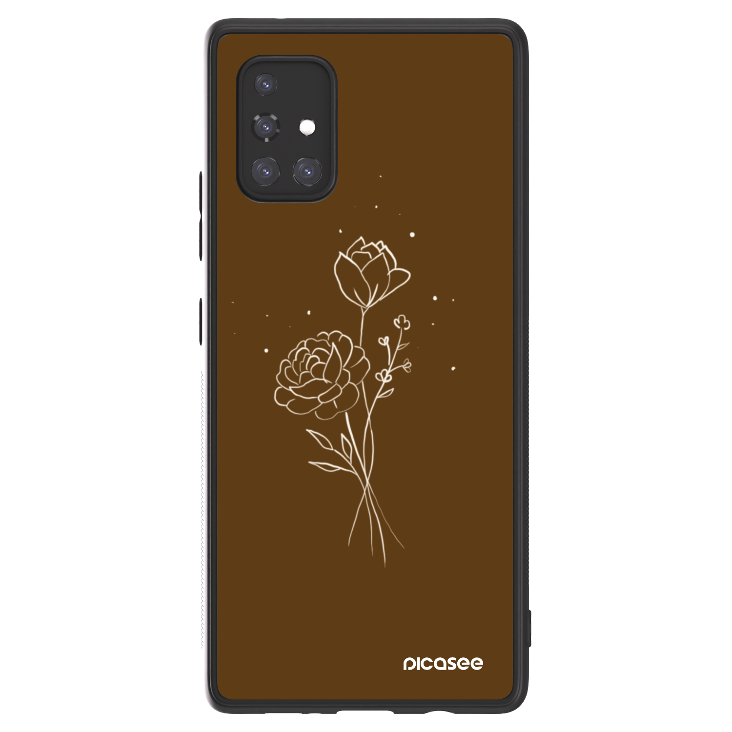 Picasee ULTIMATE CASE na Samsung Galaxy A71 A715F - Brown flowers