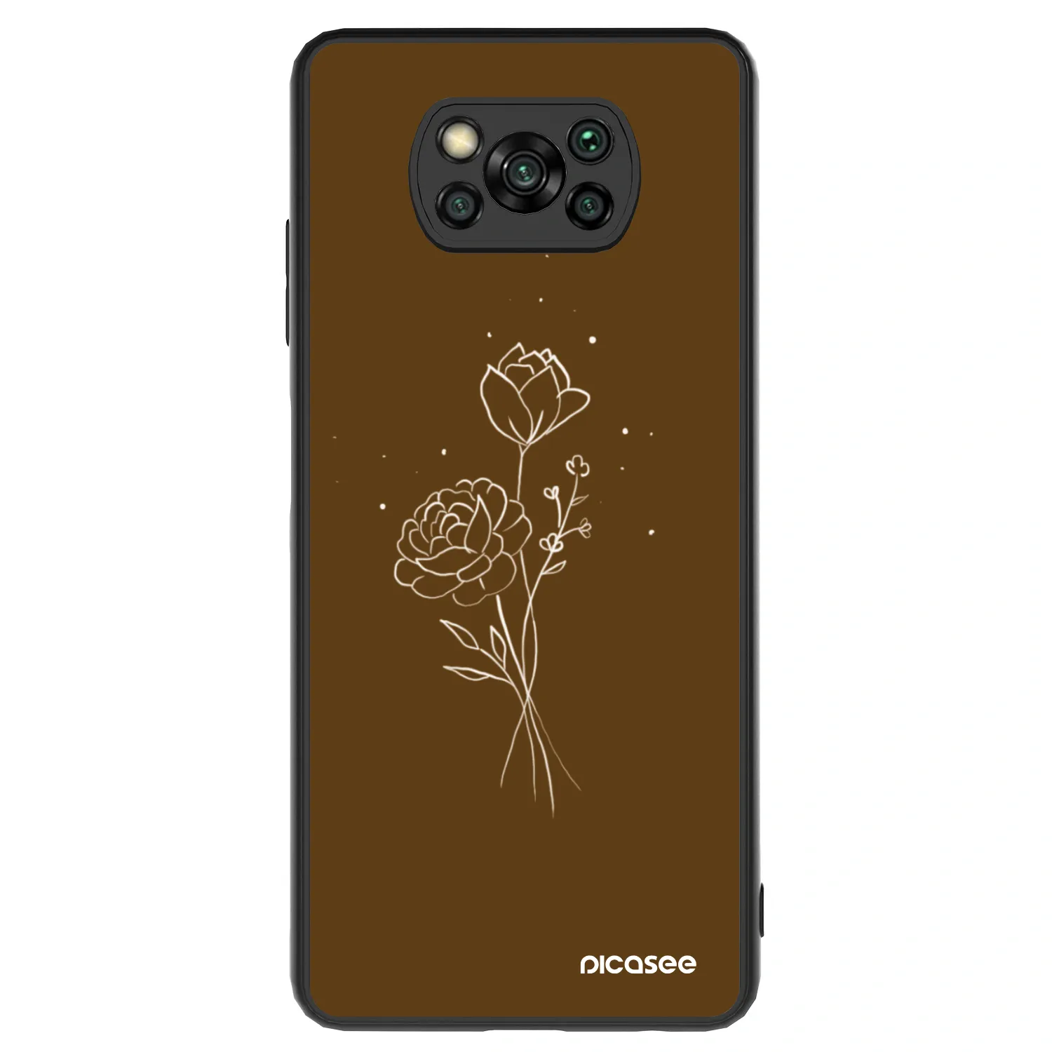 Picasee ULTIMATE CASE na Xiaomi Poco X3 - Brown flowers
