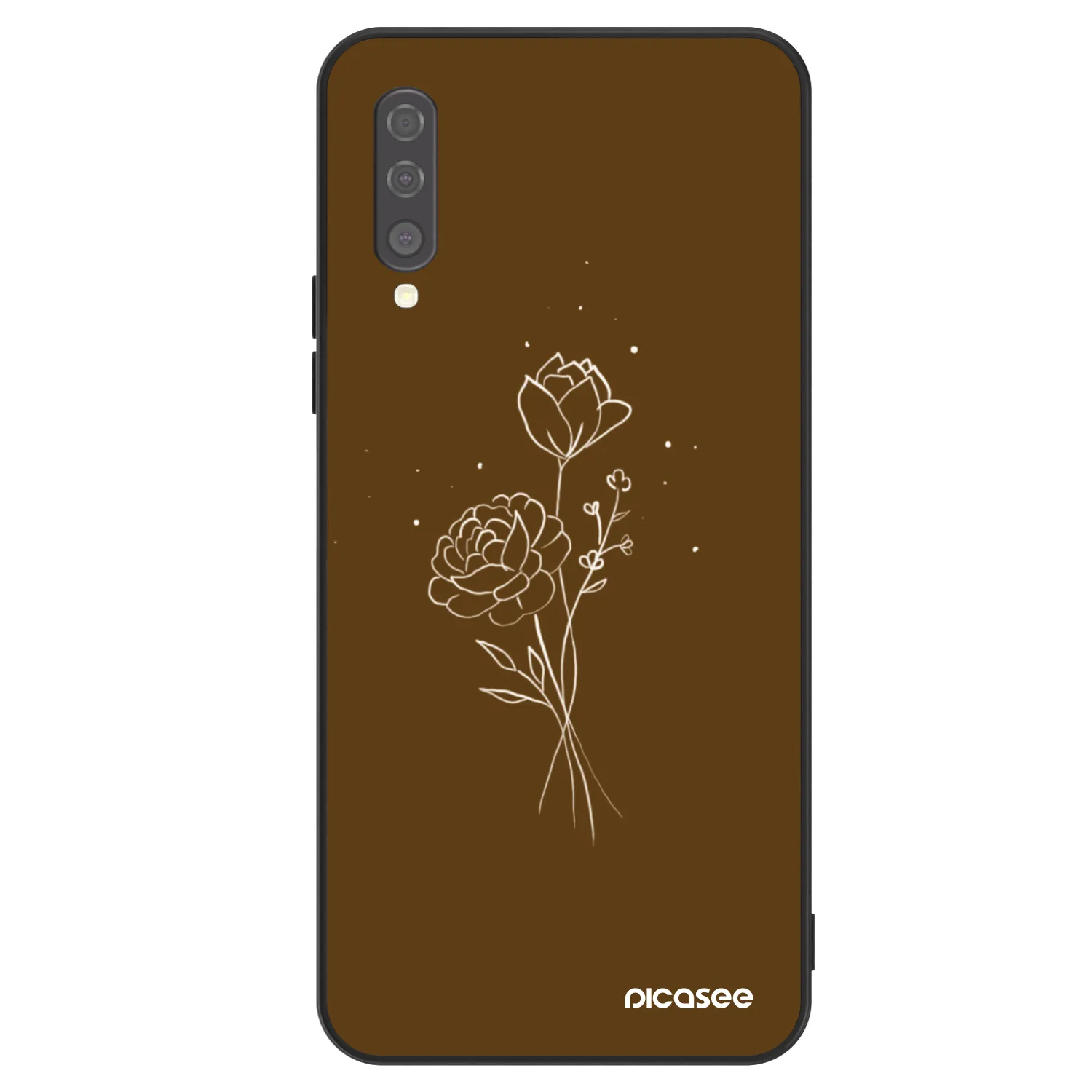 Picasee ULTIMATE CASE na Samsung Galaxy A50 A505F - Brown flowers
