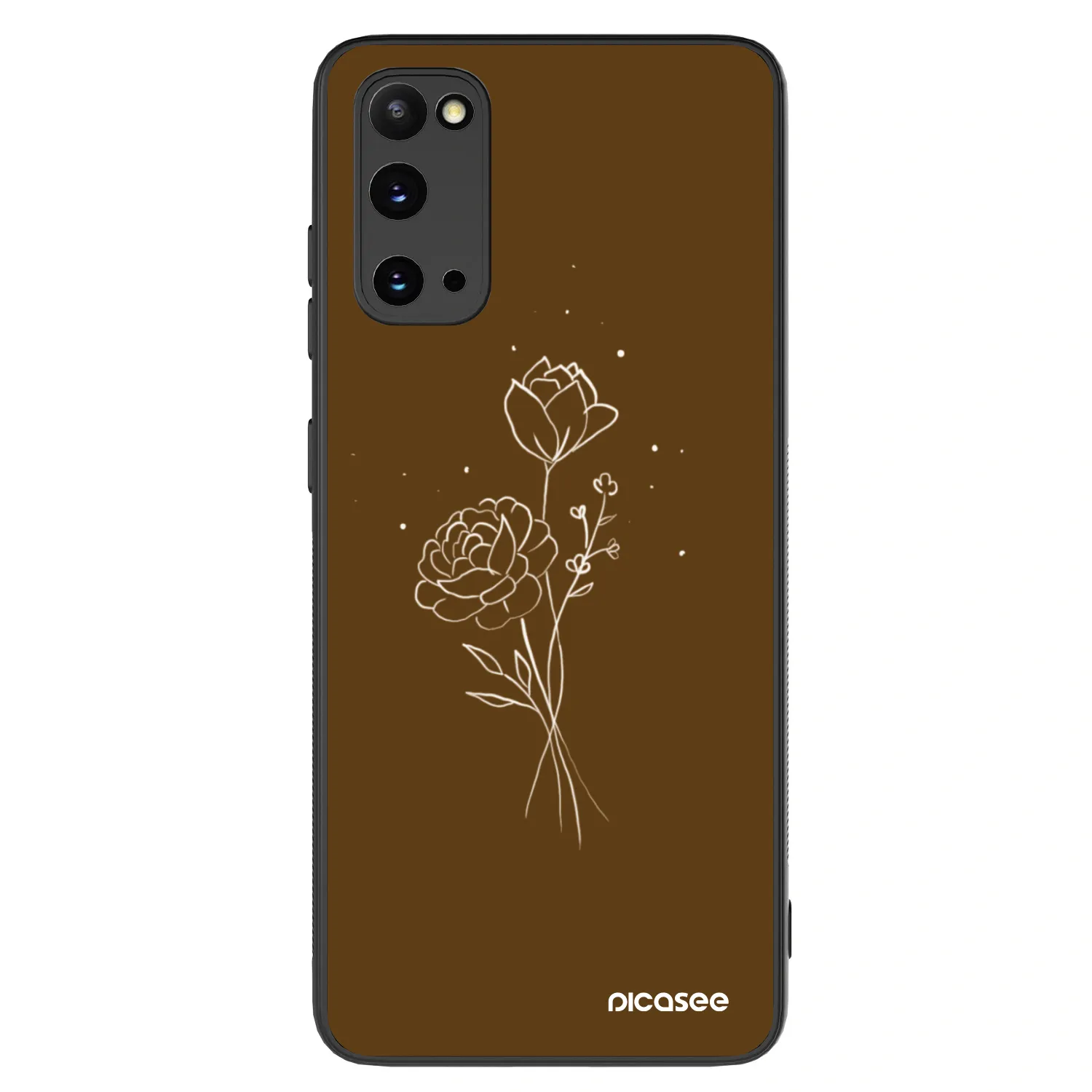 Picasee ULTIMATE CASE na Samsung Galaxy S20 G980F - Brown flowers