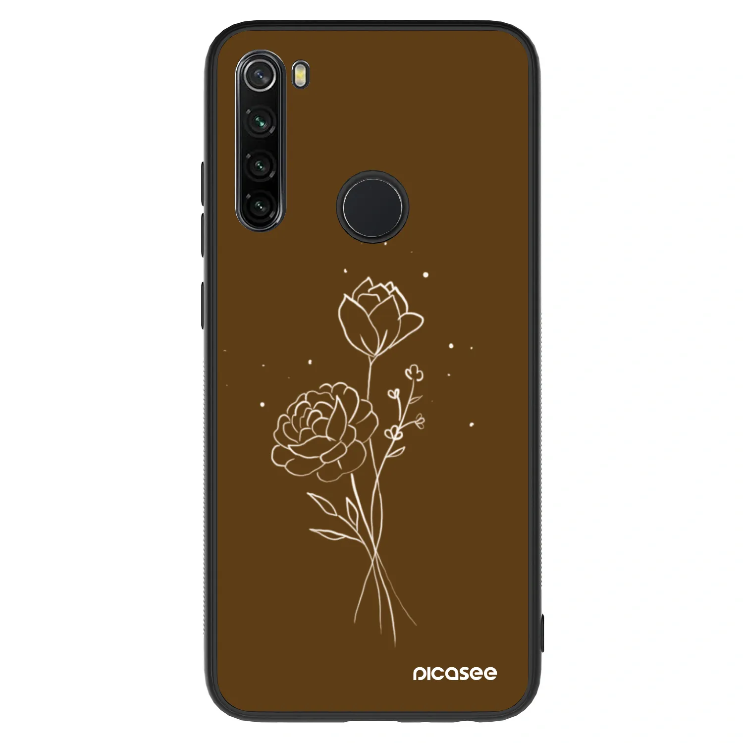 Picasee ULTIMATE CASE na Xiaomi Redmi Note 8 - Brown flowers