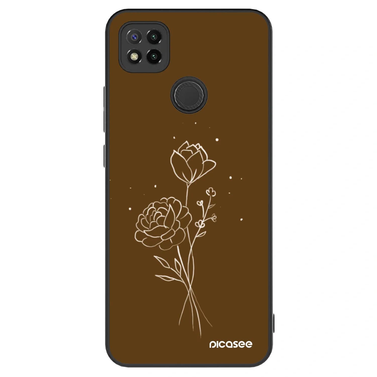 Picasee ULTIMATE CASE na Xiaomi Redmi 9C - Brown flowers