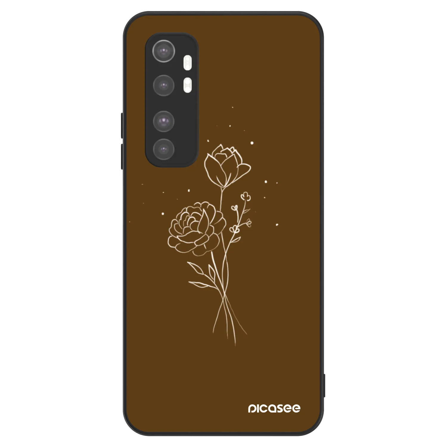 Picasee ULTIMATE CASE na Xiaomi Mi Note 10 Lite - Brown flowers