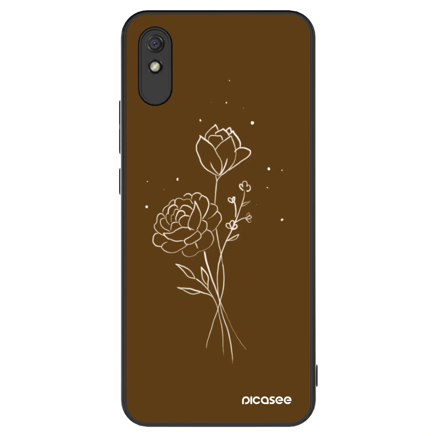 Picasee ULTIMATE CASE na Xiaomi Redmi 9A - Brown flowers
