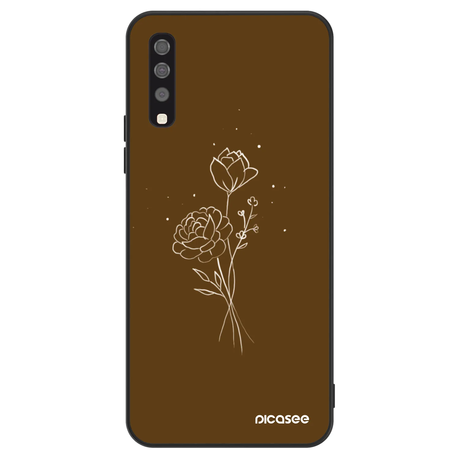 Picasee ULTIMATE CASE na Samsung Galaxy A70 A705F - Brown flowers