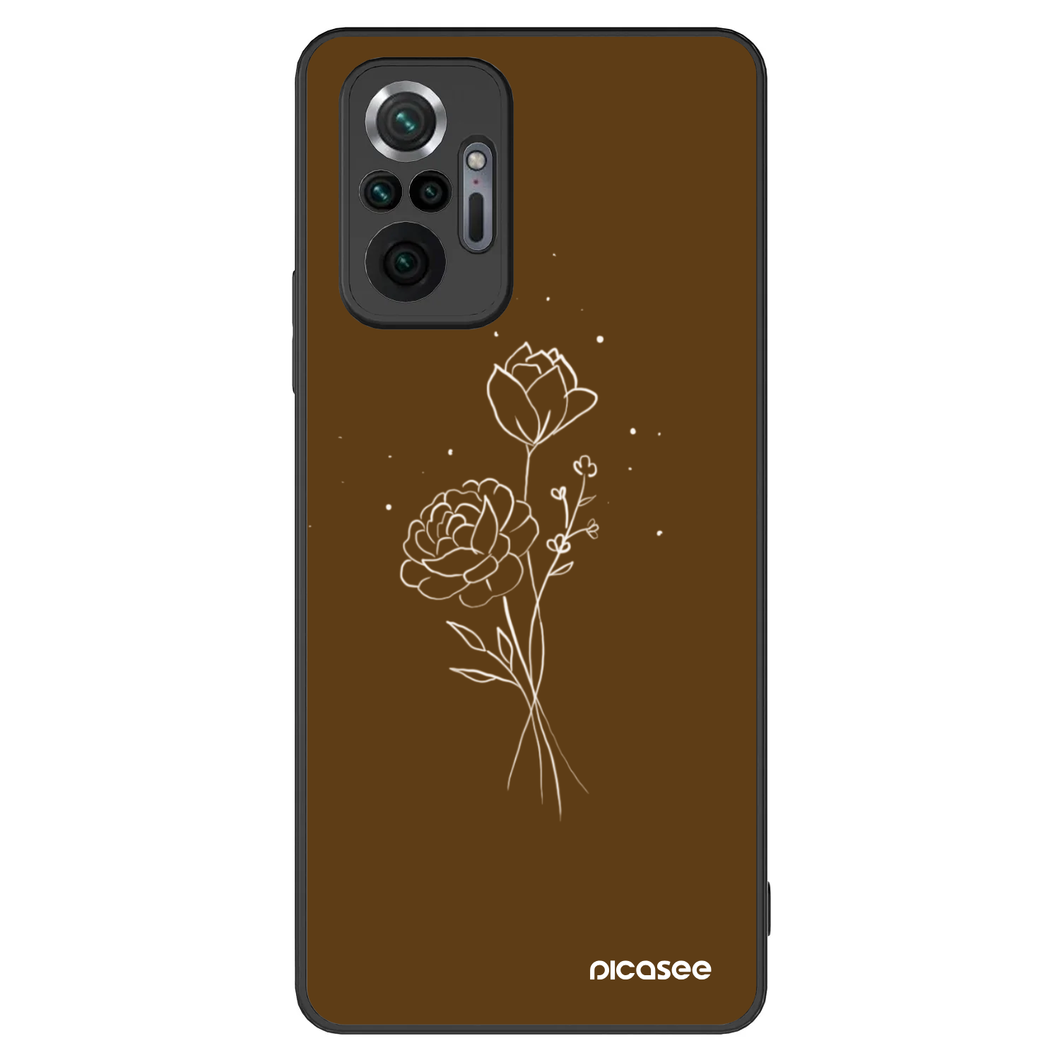 Picasee ULTIMATE CASE na Xiaomi Redmi Note 10 Pro - Brown flowers